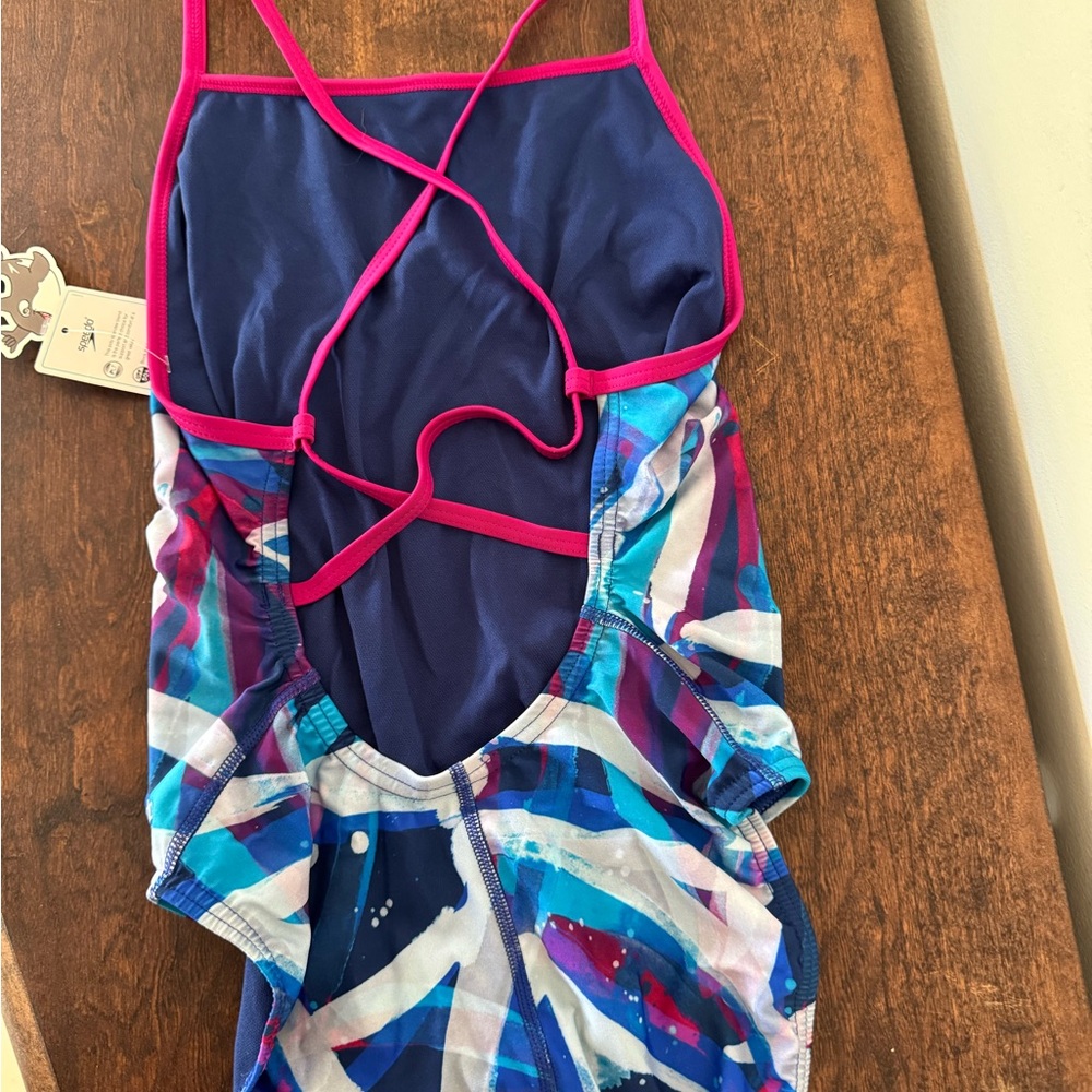 Speedo Women's Abstract Print One-Piece Swimsuit - Picture 3 of 6